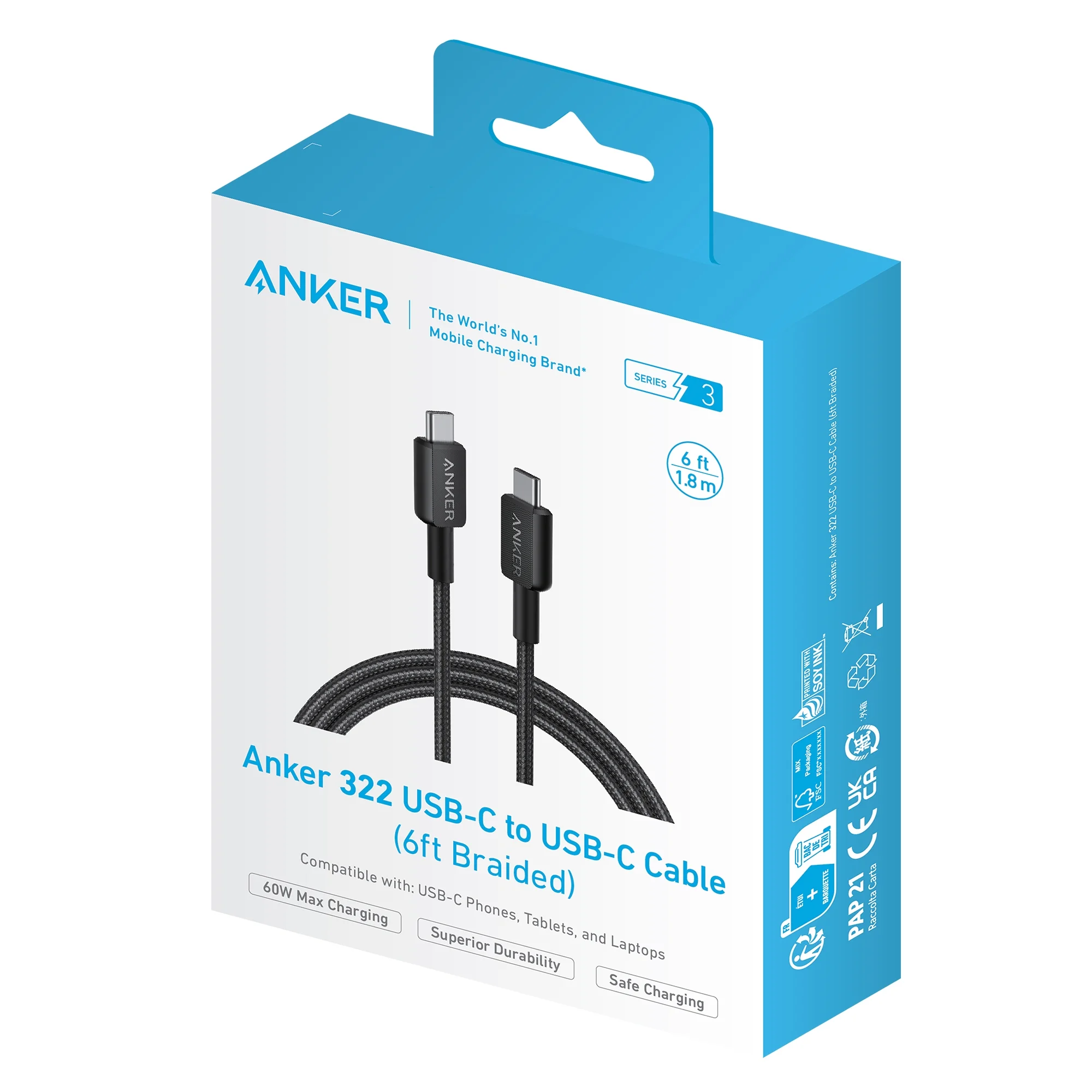 Anker USB-C to USB-C Cable 6ft
