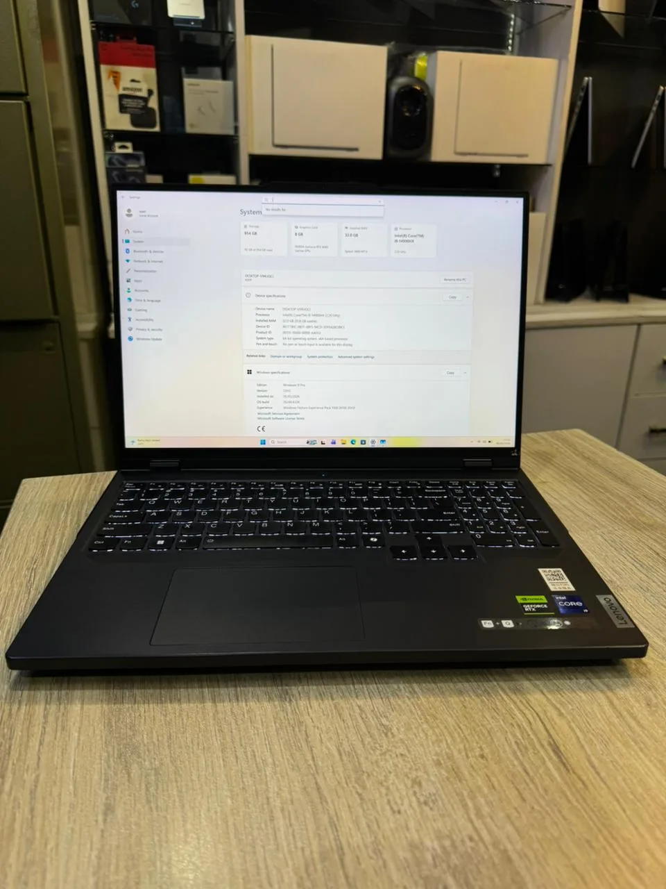 Lenovo Legion Core i9 14th Gen (32GB RAM / 1TB SSD / RTX 4060 8GB / 240Hz 2K Display