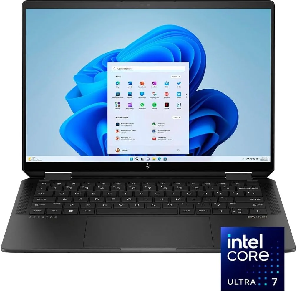 HP Spectre x360 16 – Intel Core Ultra 7 155H (32GB RAM / 2TB SSD / RTX 4050 6GB)Convertible Laptop